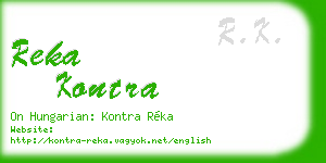 reka kontra business card